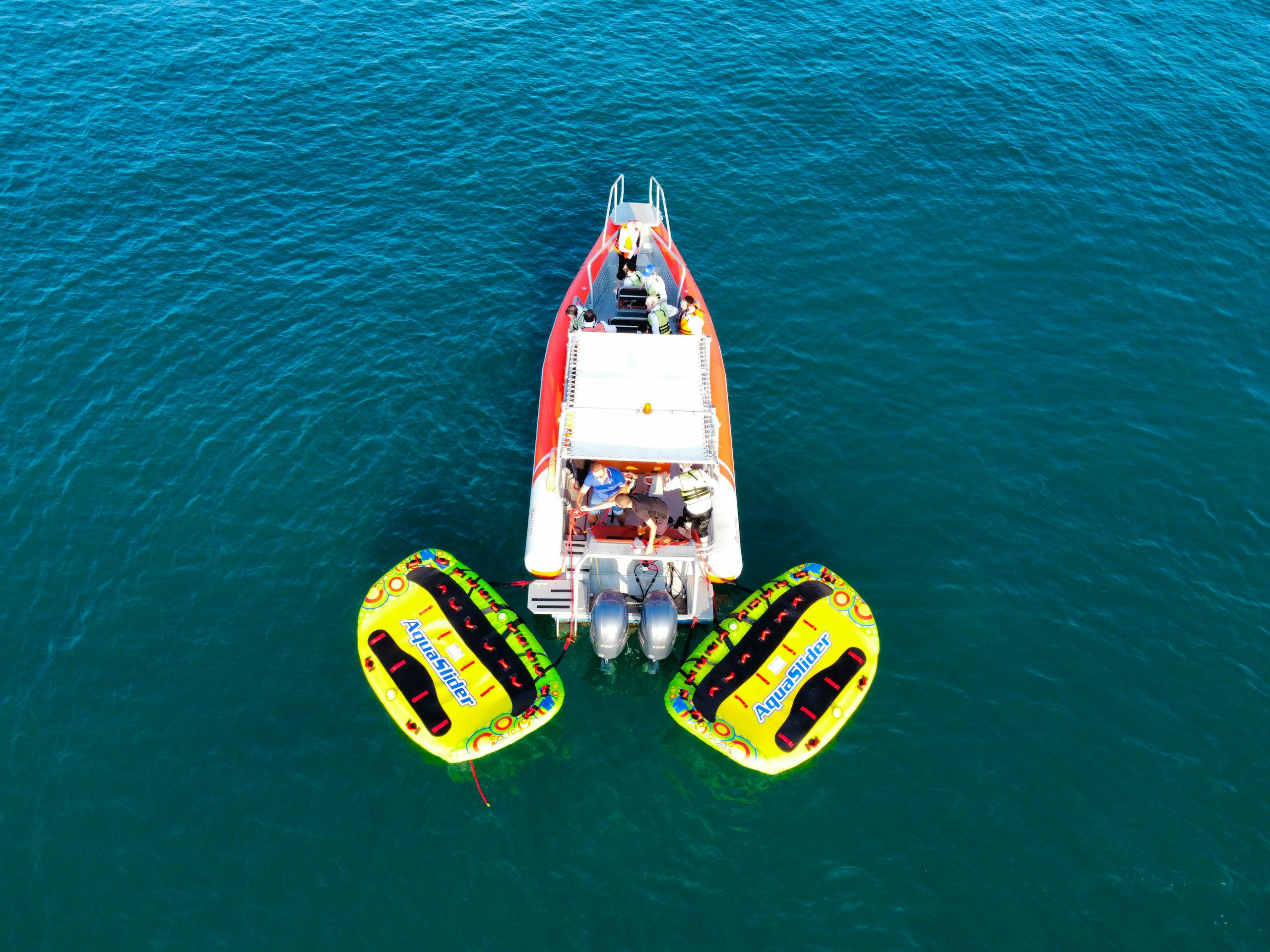 Towable Tubes with Speedboat