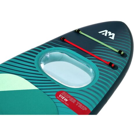 Aqua Marina Super Trip View 11 2 Stand-Up Paddle Board 3 The Aqua Marina Super Trip View 11'2" Stand-Up Paddle Board is an innovative addition to the Super Trip series, designed to enhance your paddling experience by offering a unique window into the underwater world. Ideal for families, adventurers, and those seeking a deeper connection with nature, this board combines functionality with exploration.