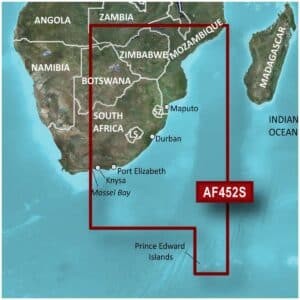 Garmin BlueChart G3 Vision VAF452S Knysna, SA-Beira, MZ Charts