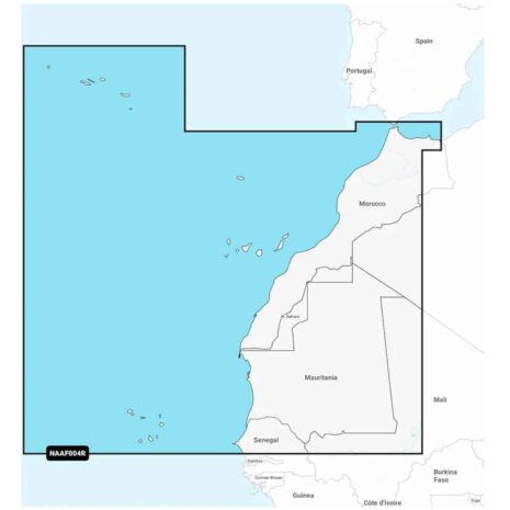 Garmin Navionics+ NAAF004R Northwest Africa Marine Charts Garmin Navionics+ NAAF004R Northwest Africa Marine Charts