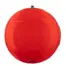 Bottom view of Ultra Screamer towable tube showing smooth red base and tow point.