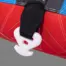 Close-up view of tow connection strap and hook on Ultra Screamer towable tube.