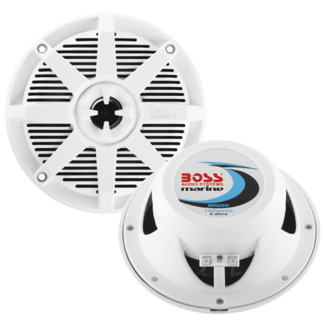 BOSS Audio MR52W 5.25-inch White Marine Speakers — Hero BOSS Audio MR52W 5.25-inch White Marine Speakers official hero image