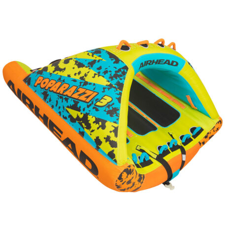 Airhead Poparazzi 3 | 1-3 Rider Towable Tube for Boating — Hero Airhead Poparazzi 3 | 1-3 Rider Towable Tube for Boating official hero image