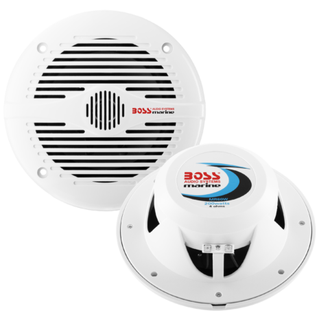 BOSS Audio MR60W 6.5-inch White Marine Speakers — Hero BOSS Audio MR60W 6.5-inch White Marine Speakers official hero image