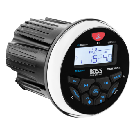 BOSS Audio MGR350B Marine Gauge Receiver — Hero BOSS Audio MGR350B Marine Gauge Receiver official hero image