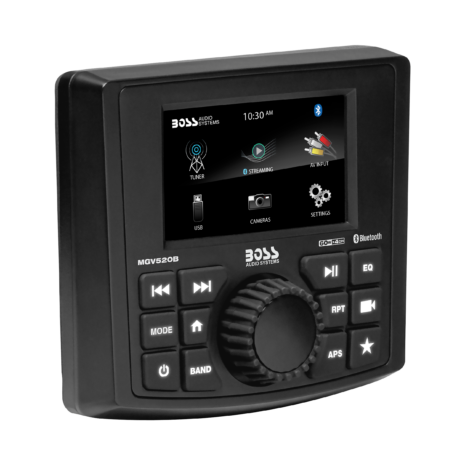 BOSS Audio MGV520B Marine Gauge Receiver with 3-inch Display — Hero BOSS Audio MGV520B Marine Gauge Receiver with 3-inch Display official hero image