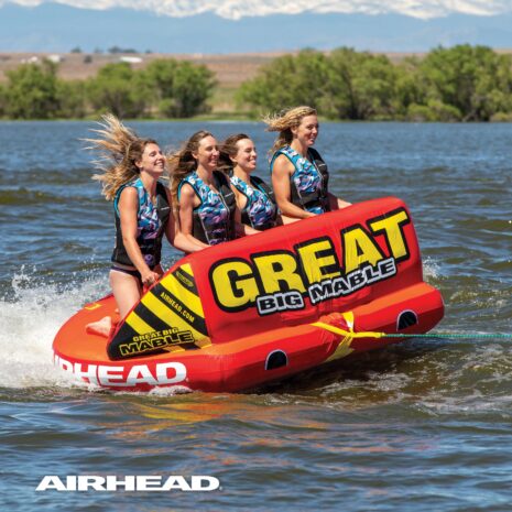 Airhead Great Big MableĀ® | 1-4 Rider Towable Tube for Boating ā Gallery Airhead Great Big MableĀ® | 1-4 Rider Towable Tube for Boating official gallery image