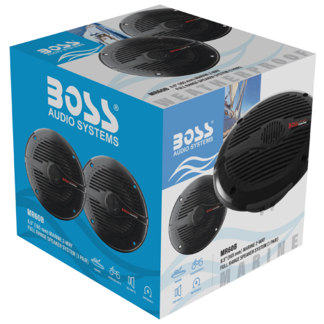 BOSS Audio MR60B 6.5-inch Black Marine Speakers — Gallery BOSS Audio MR60B 6.5-inch Black Marine Speakers official gallery image