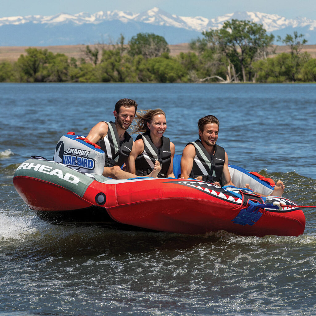 Airhead Chariot Warbird 3 | 1-3 Rider Towable Tube for Boating 1 Airhead Chariot Warbird 3 | 1-3 Rider Towable Tube for Boating official gallery image