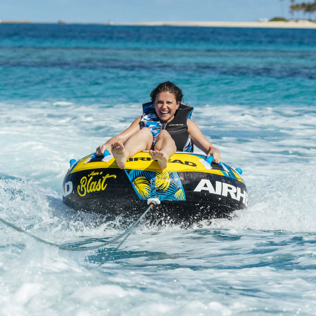 Airhead Blast 1 | 1 Rider Towable Tube for Boating 1 Airhead Blast 1 | 1 Rider Towable Tube for Boating official gallery image