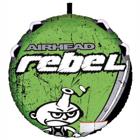 Airhead Rebel Kit | 1 Rider Towable Tube, Pump & Rope for Boating — Gallery Airhead Rebel Kit | 1 Rider Towable Tube, Pump & Rope for Boating official gallery image