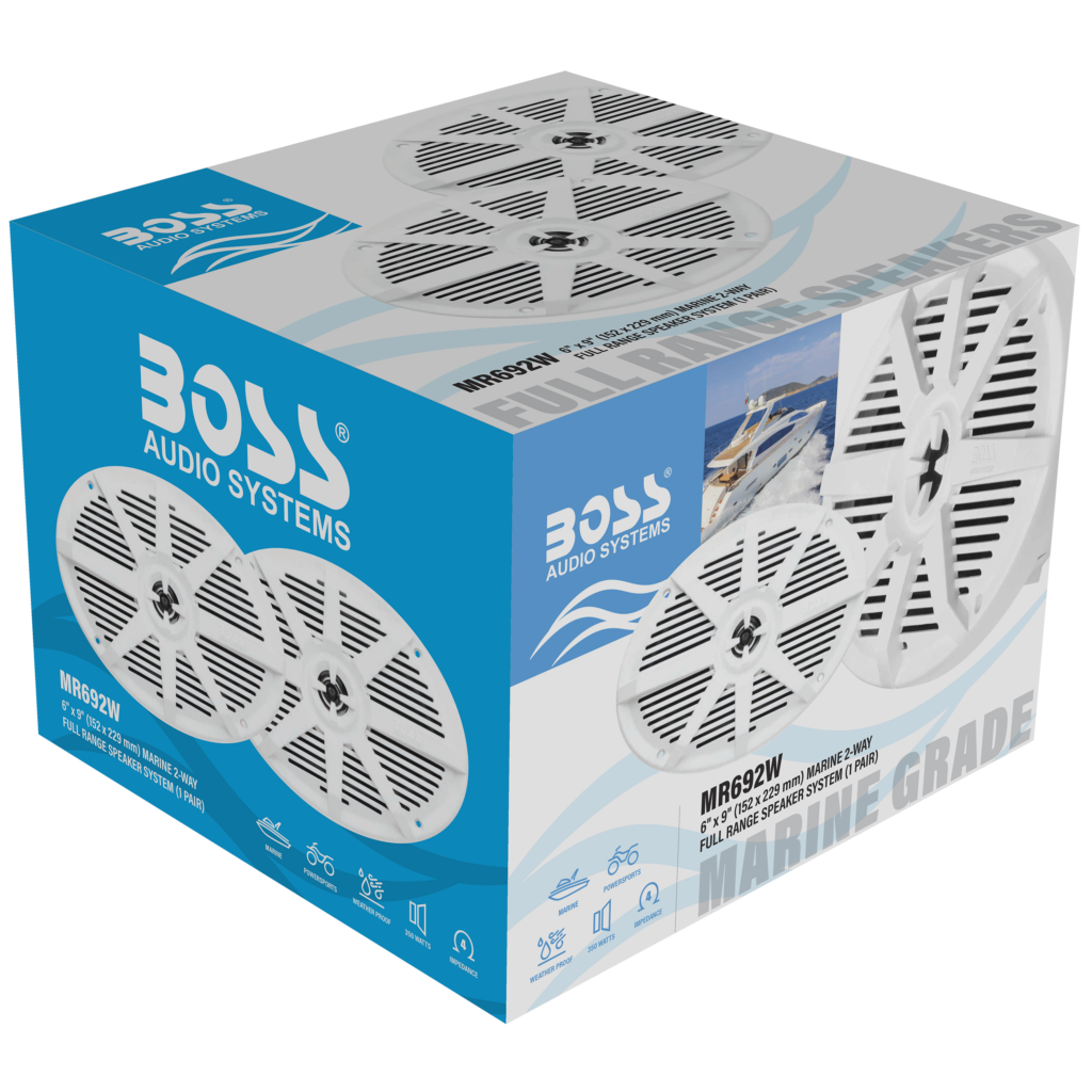 BOSS Audio MR692W 6x9-inch White Marine Speakers 1 BOSS Audio MR692W 6x9-inch White Marine Speakers official gallery image