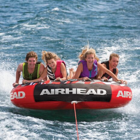 Airhead Mega Slice | 1-4 Rider Towable Tube for Boating — Gallery Airhead Mega Slice | 1-4 Rider Towable Tube for Boating official gallery image