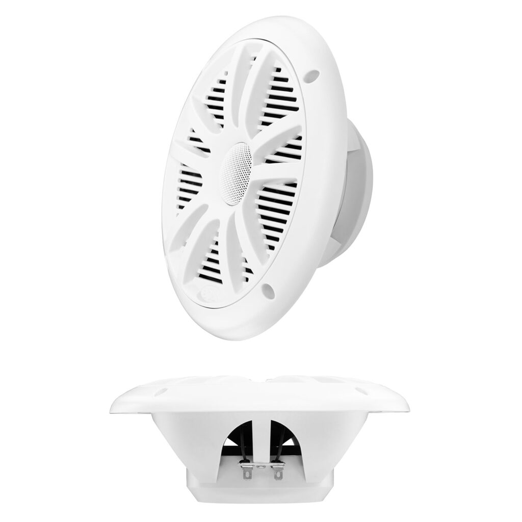 BOSS Audio MR6W 6.5-inch White Marine Speakers 2 BOSS Audio MR6W 6.5-inch White Marine Speakers official gallery image