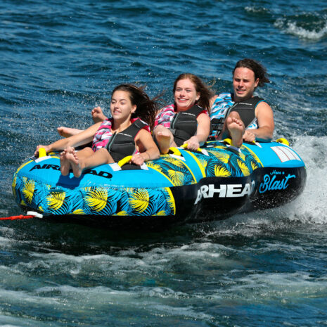 Airhead Blast 3 | 1-3 Rider Towable Tube for Boating — Gallery Airhead Blast 3 | 1-3 Rider Towable Tube for Boating official gallery image