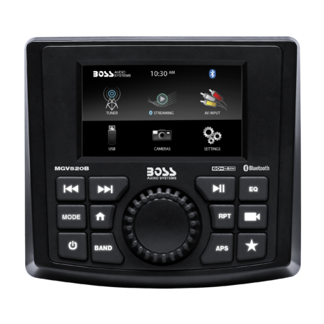 BOSS Audio MGV520B Marine Gauge Receiver with 3-inch Display — Gallery BOSS Audio MGV520B Marine Gauge Receiver with 3-inch Display official gallery image