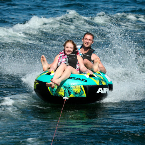 Airhead Blast 2 | 1-2 Rider Towable Tube for Boating — Gallery Airhead Blast 2 | 1-2 Rider Towable Tube for Boating official gallery image