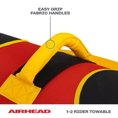 Airhead Double Dog | 1-2 Rider Towable Tube for Boating — Gallery Airhead Double Dog | 1-2 Rider Towable Tube for Boating official gallery image