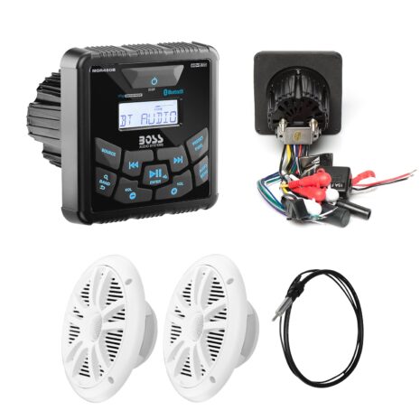 BOSS Audio MCKGB450W.6 Marine Stereo & Speaker Package — Gallery BOSS Audio MCKGB450W.6 Marine Stereo & Speaker Package official gallery image