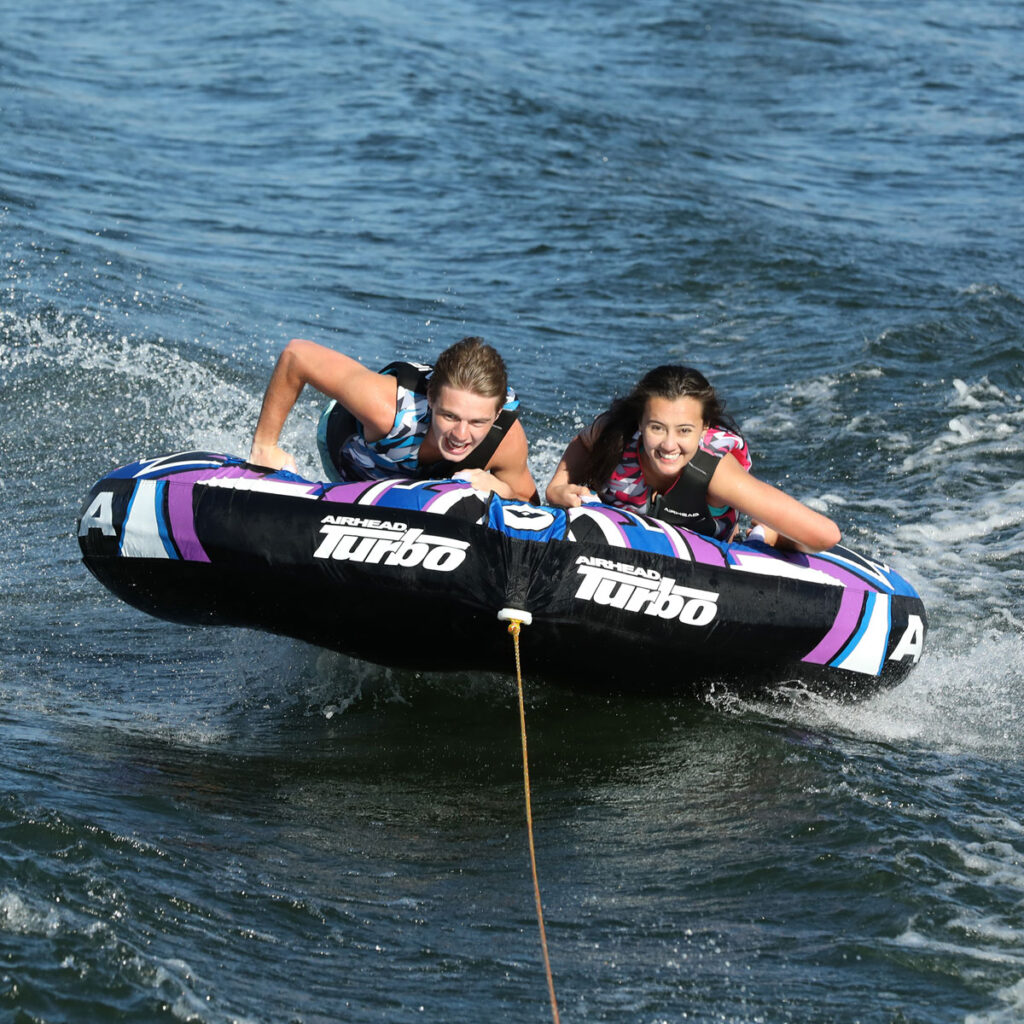 Airhead Turbo Blast 2 | 2 Rider Towable Tube for Boating 2 Airhead Turbo Blast 2 | 2 Rider Towable Tube for Boating official gallery image