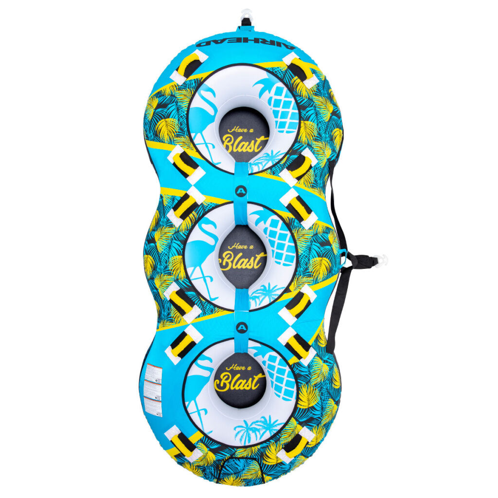Airhead Blast 3 | 1-3 Rider Towable Tube for Boating 3 Airhead Blast 3 | 1-3 Rider Towable Tube for Boating official gallery image