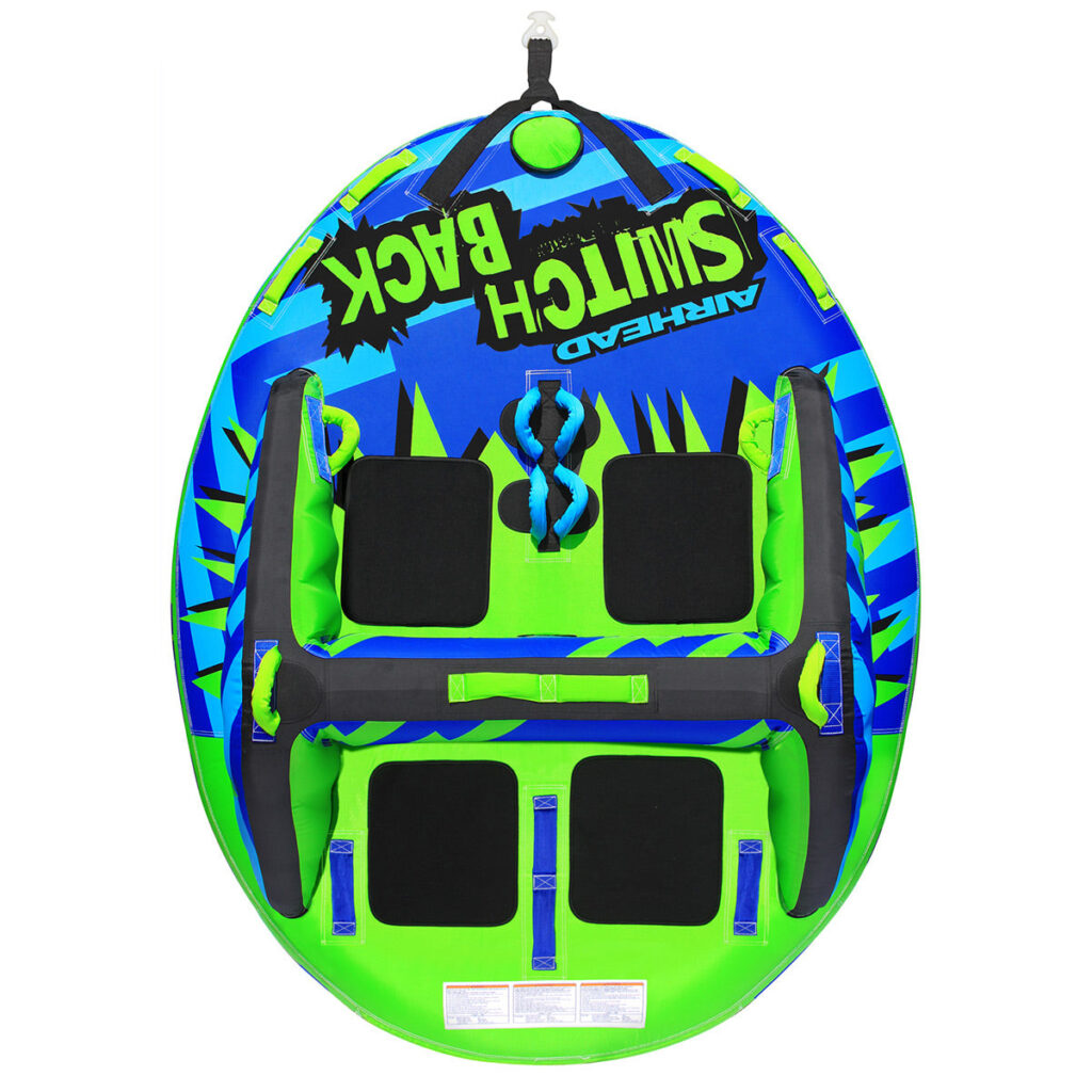Airhead Switch Back 4 | 1-4 Rider Towable Tube for Boating 3 Airhead Switch Back 4 | 1-4 Rider Towable Tube for Boating official gallery image