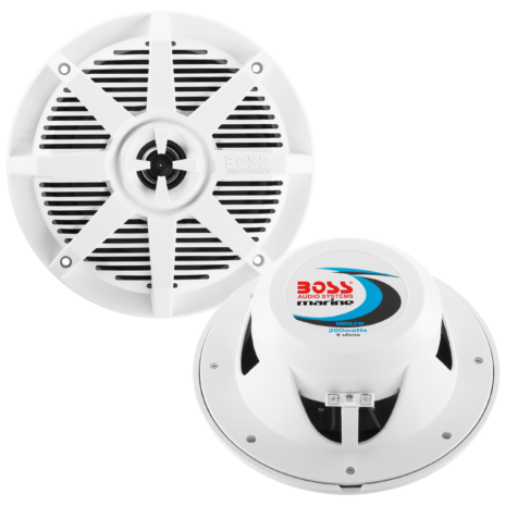 BOSS Audio MR62W 6.5-inch White Marine Speakers — Hero BOSS Audio MR62W 6.5-inch White Marine Speakers official hero image