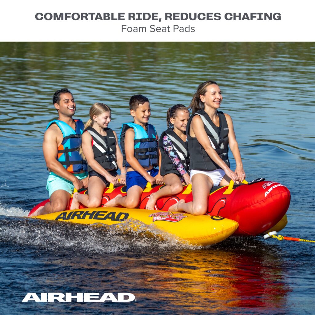 Airhead Jumbo Dog | 1-5 Rider Towable Tube for Boating 3 Airhead Jumbo Dog | 1-5 Rider Towable Tube for Boating official gallery image