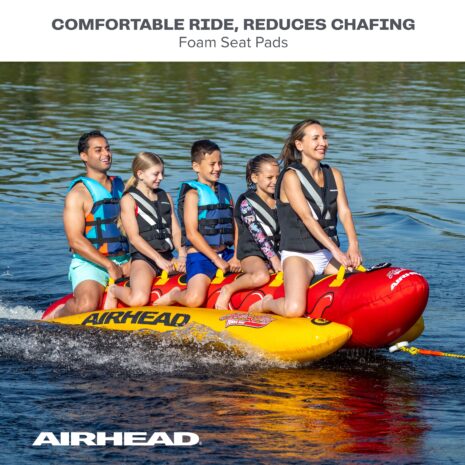 Airhead Jumbo Dog | 1-5 Rider Towable Tube for Boating — Gallery Airhead Jumbo Dog | 1-5 Rider Towable Tube for Boating official gallery image
