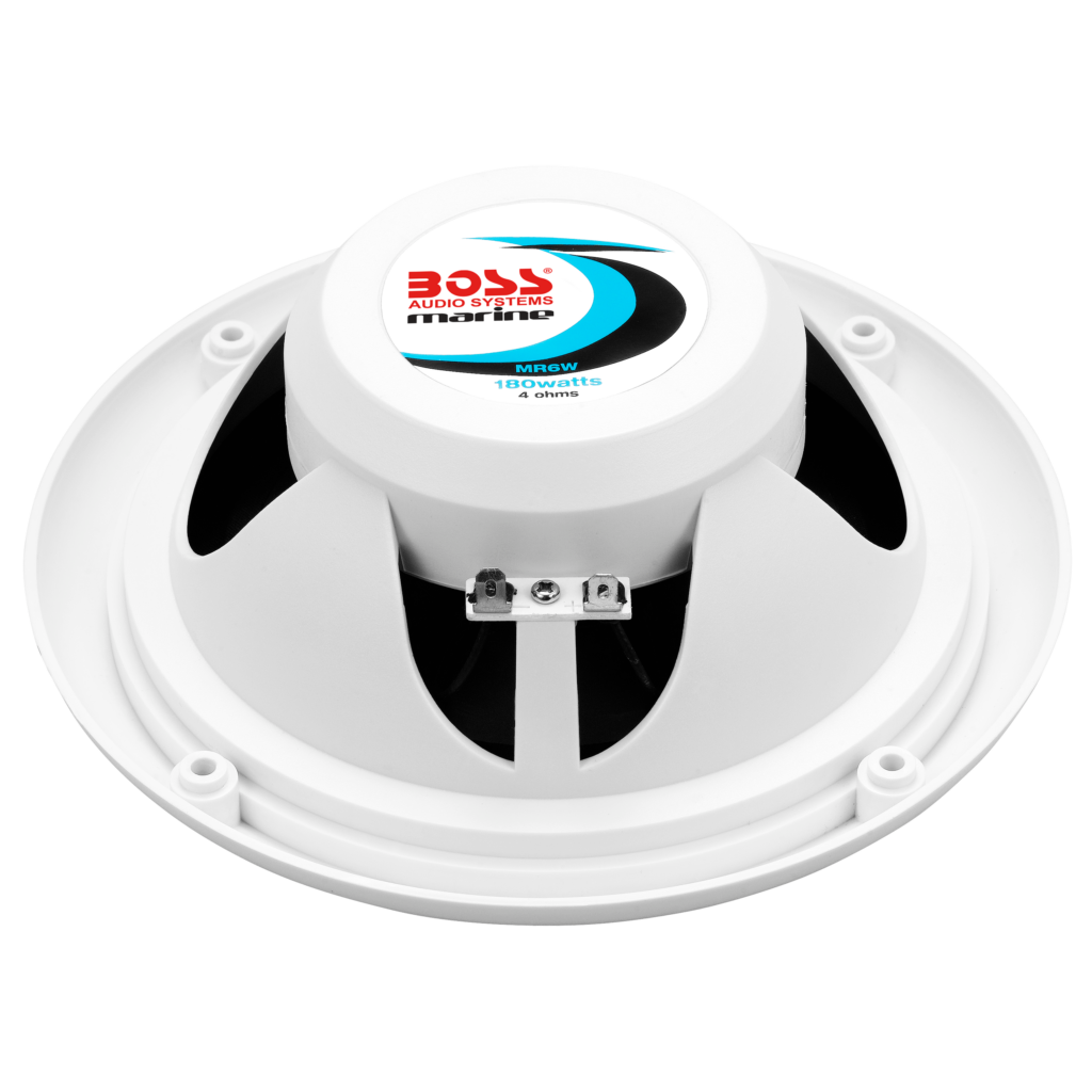 BOSS Audio MR6W 6.5-inch White Marine Speakers 3 BOSS Audio MR6W 6.5-inch White Marine Speakers official gallery image