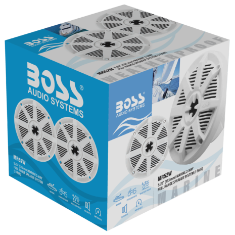 BOSS Audio MR52W 5.25-inch White Marine Speakers — Gallery BOSS Audio MR52W 5.25-inch White Marine Speakers official gallery image