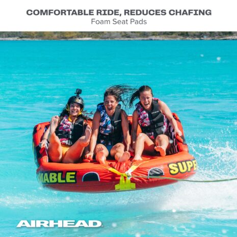 Airhead Super MableĀ® | 1-3 Rider Towable Tube for Boating ā Gallery Airhead Super MableĀ® | 1-3 Rider Towable Tube for Boating official gallery image