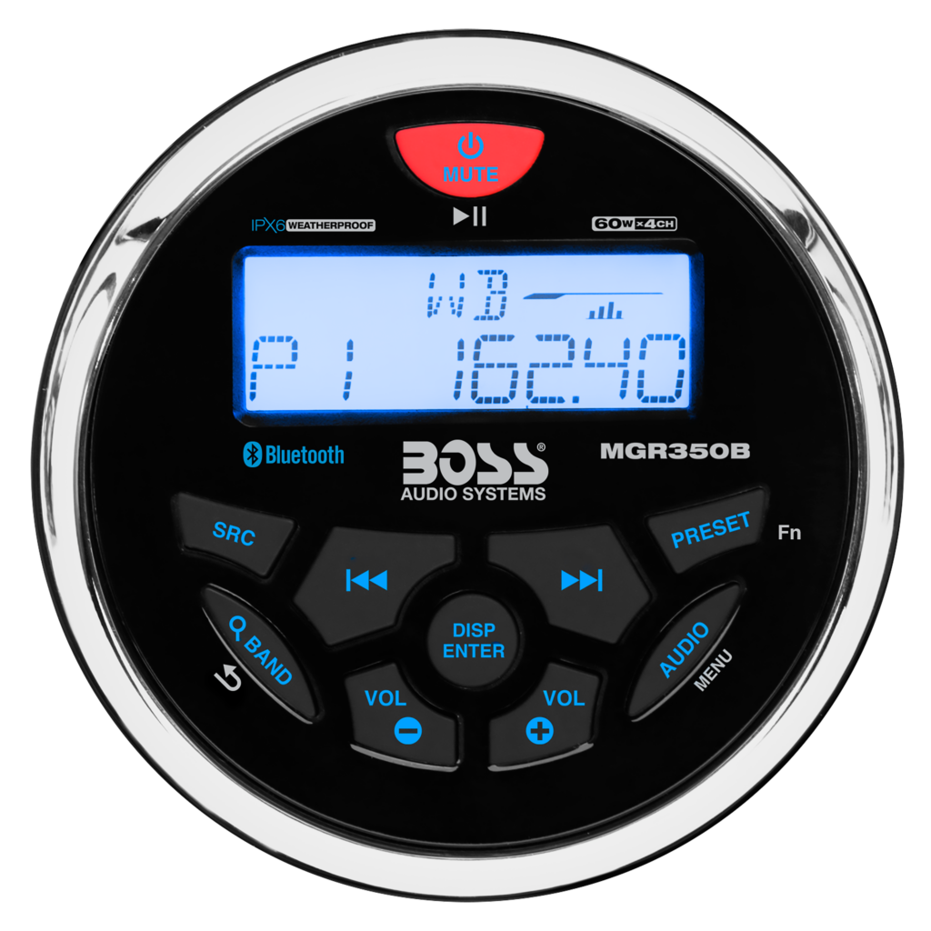 BOSS Audio MGR350B Marine Gauge Receiver 3 BOSS Audio MGR350B Marine Gauge Receiver official gallery image