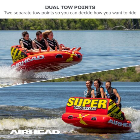 Airhead Super MableĀ® | 1-3 Rider Towable Tube for Boating ā Gallery Airhead Super MableĀ® | 1-3 Rider Towable Tube for Boating official gallery image