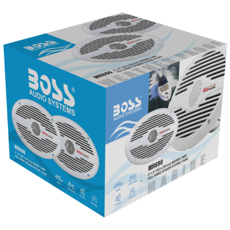 BOSS Audio MR690 6x9-inch Marine Speakers — Gallery BOSS Audio MR690 6x9-inch Marine Speakers official gallery image