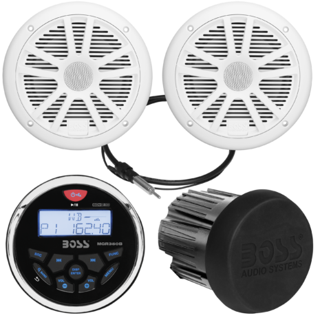BOSS Audio MCKGB350W.6 Marine Stereo & Speaker Package — Gallery BOSS Audio MCKGB350W.6 Marine Stereo & Speaker Package official gallery image
