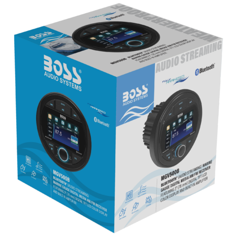 BOSS Audio MGV500B Marine Gauge Receiver with 3-inch Display — Gallery BOSS Audio MGV500B Marine Gauge Receiver with 3-inch Display official gallery image
