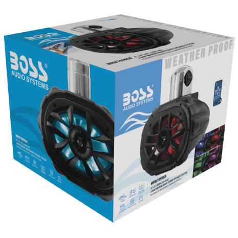 BOSS Audio MRWT69RGB 6x9-inch RGB Marine Wake Tower Speaker — Gallery BOSS Audio MRWT69RGB 6x9-inch RGB Marine Wake Tower Speaker official gallery image