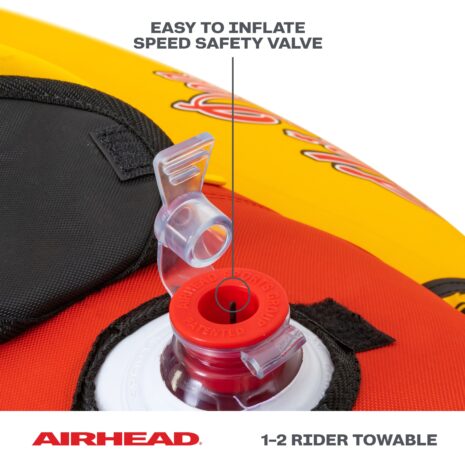 Airhead Double Dog | 1-2 Rider Towable Tube for Boating — Gallery Airhead Double Dog | 1-2 Rider Towable Tube for Boating official gallery image