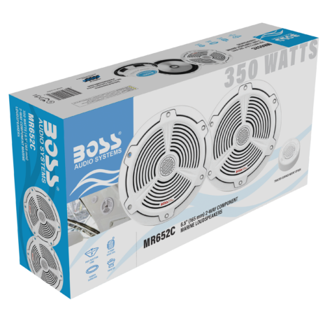 BOSS Audio MR652C 6.5-inch Marine Component Speakers — Gallery BOSS Audio MR652C 6.5-inch Marine Component Speakers official gallery image