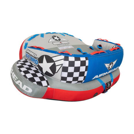 Airhead Chariot Warbird 3 | 1-3 Rider Towable Tube for Boating — Gallery Airhead Chariot Warbird 3 | 1-3 Rider Towable Tube for Boating official gallery image