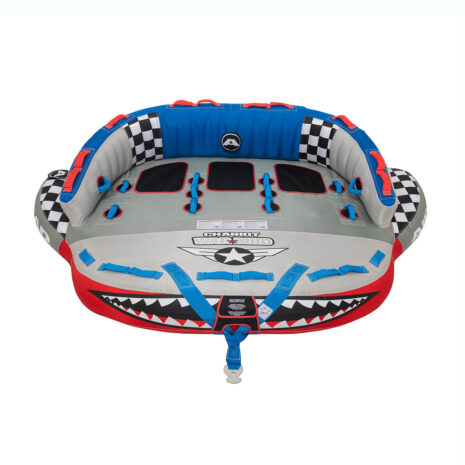 Airhead Chariot Warbird 3 | 1-3 Rider Towable Tube for Boating — Gallery Airhead Chariot Warbird 3 | 1-3 Rider Towable Tube for Boating official gallery image