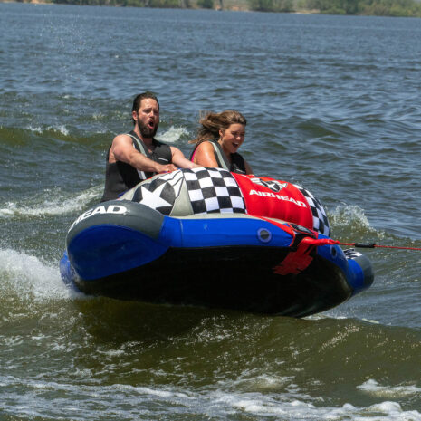 Airhead Chariot Warbird 2 | 1-2 Rider Towable Tube for Boating — Gallery Airhead Chariot Warbird 2 | 1-2 Rider Towable Tube for Boating official gallery image