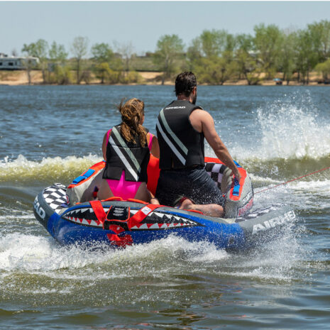 Airhead Chariot Warbird 2 | 1-2 Rider Towable Tube for Boating — Gallery Airhead Chariot Warbird 2 | 1-2 Rider Towable Tube for Boating official gallery image