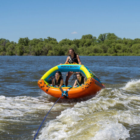 Airhead Poparazzi 3 | 1-3 Rider Towable Tube for Boating — Gallery Airhead Poparazzi 3 | 1-3 Rider Towable Tube for Boating official gallery image