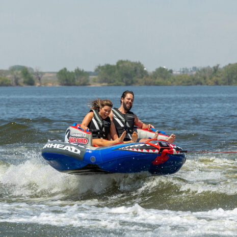 Airhead Chariot Warbird 2 | 1-2 Rider Towable Tube for Boating — Gallery Airhead Chariot Warbird 2 | 1-2 Rider Towable Tube for Boating official gallery image