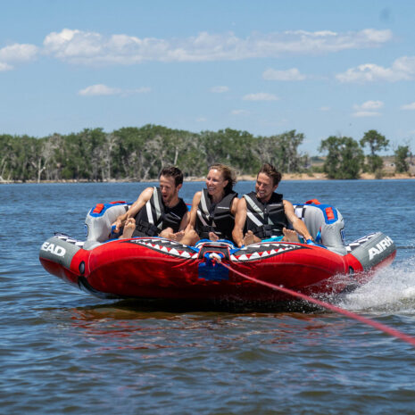 Airhead Chariot Warbird 3 | 1-3 Rider Towable Tube for Boating — Gallery Airhead Chariot Warbird 3 | 1-3 Rider Towable Tube for Boating official gallery image