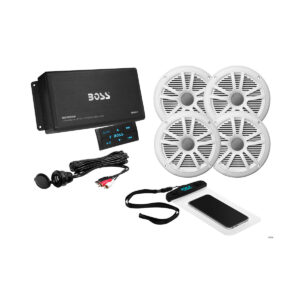 BOSS Audio ASK904B.64 Bluetooth Marine Amplifier & 4-Speaker System hero