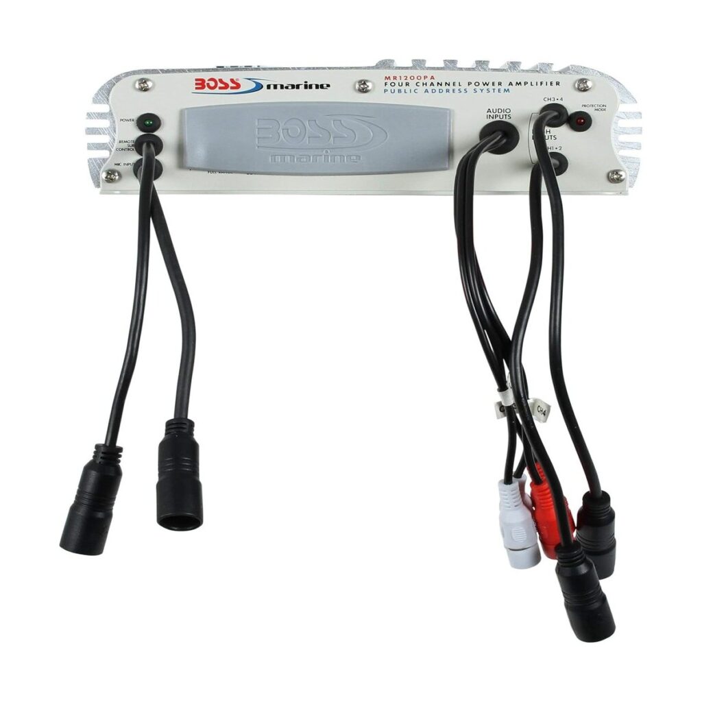 BOSS Audio MR1200PA 1200W Marine Amplifier with PA Microphone 1 BOSS Audio MR1200PA 1200W Marine Amplifier with PA Microphone gallery 01